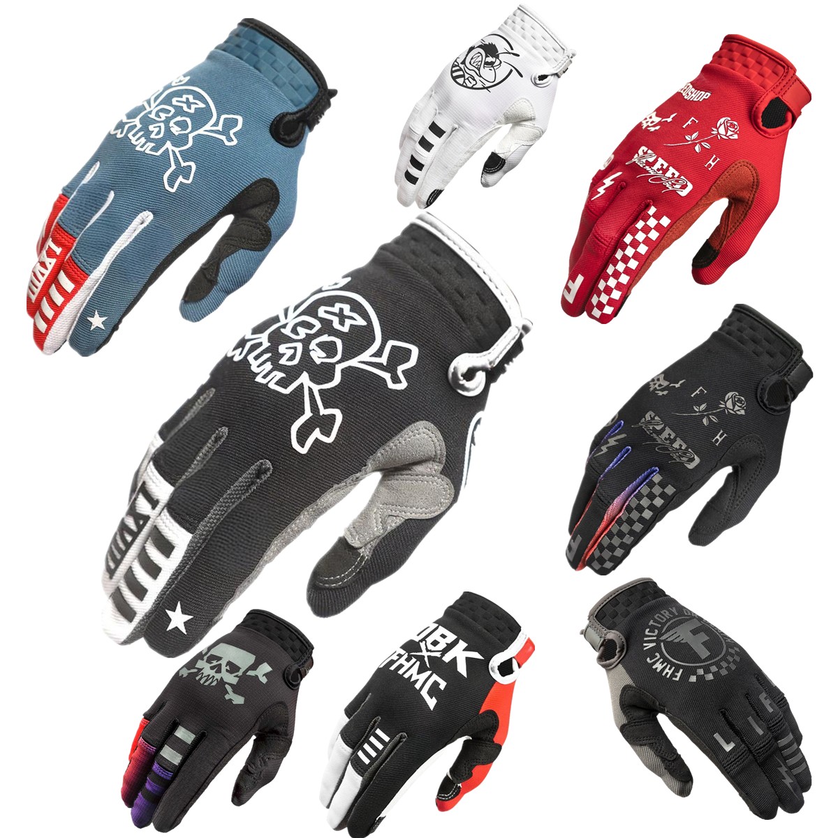 FH MX Gloves Touch Screen Moto - Cycling Glove Padded 评论和价格