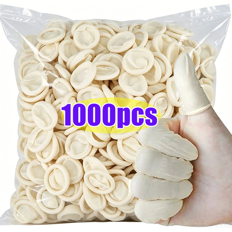 1000pcs White Disposable Finge - Latex Disposable Glove 评论和价格