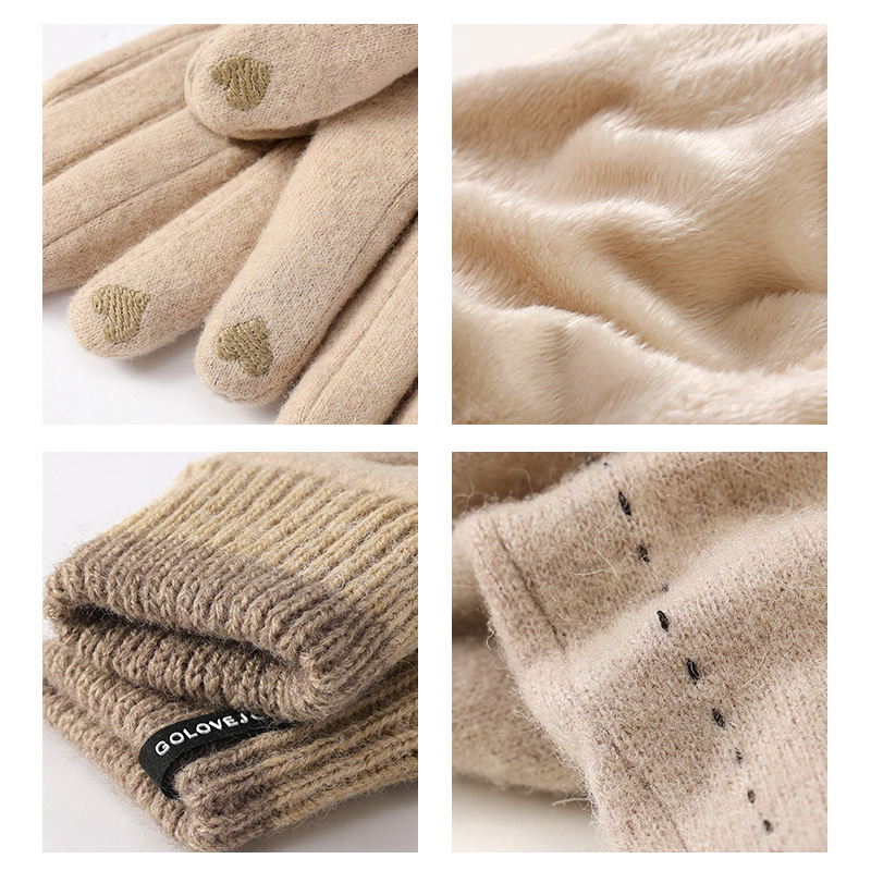 New winter gloves women outdoo - Wool Glove Lined 评论和价格