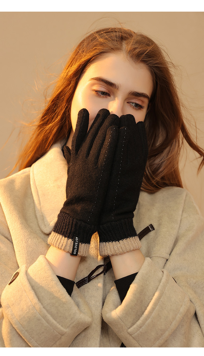 New winter gloves women outdoo - Wool Glove Lined 评论和价格